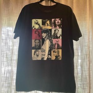 Taylor Swift Eras Tour Concert Tee black sz L